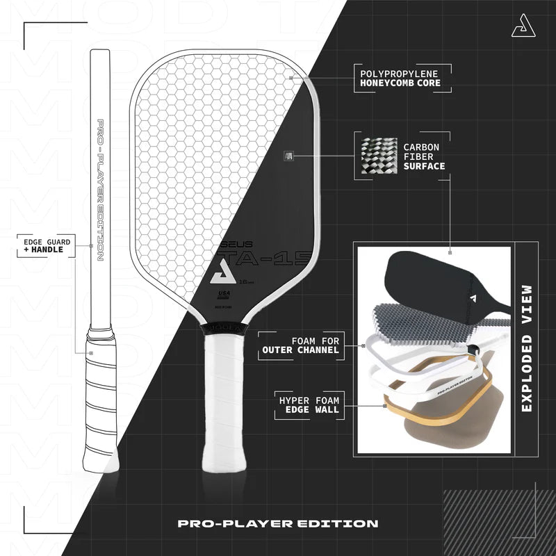 JOOLA Perseus MOD TA-15 Pro Player Edition Pickleball Paddle