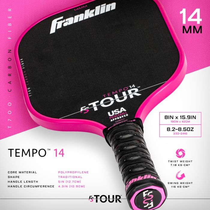 Franklin FS Tour Tempo Pickleball Paddle Series