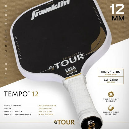 Franklin FS Tour Featherweight Series 12mm Pickleball Paddle