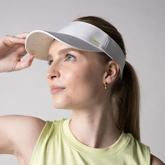 Joola Printed Brim Visor (WHITE/SERPENTINE) S/M