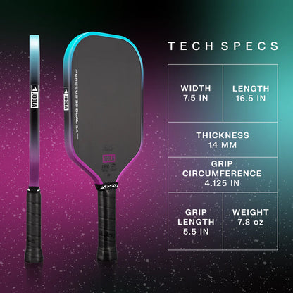 JOOLA Perseus 3S Dual 14mm Pickleball Paddle