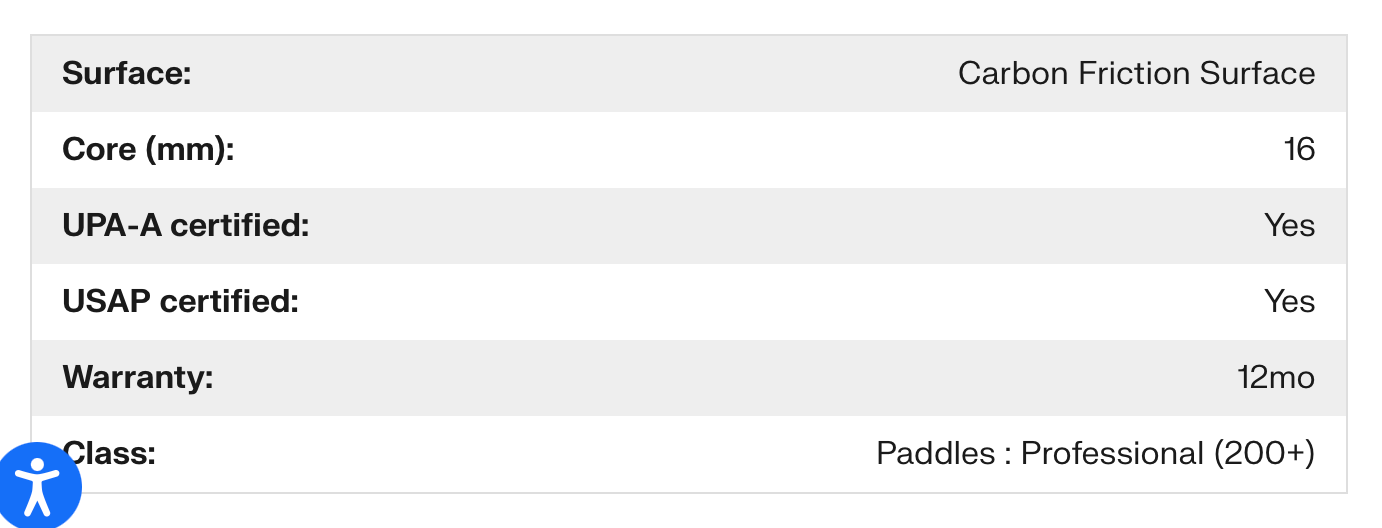 JOOLA Hyperion 3S Dual 16mm Pickleball Paddle