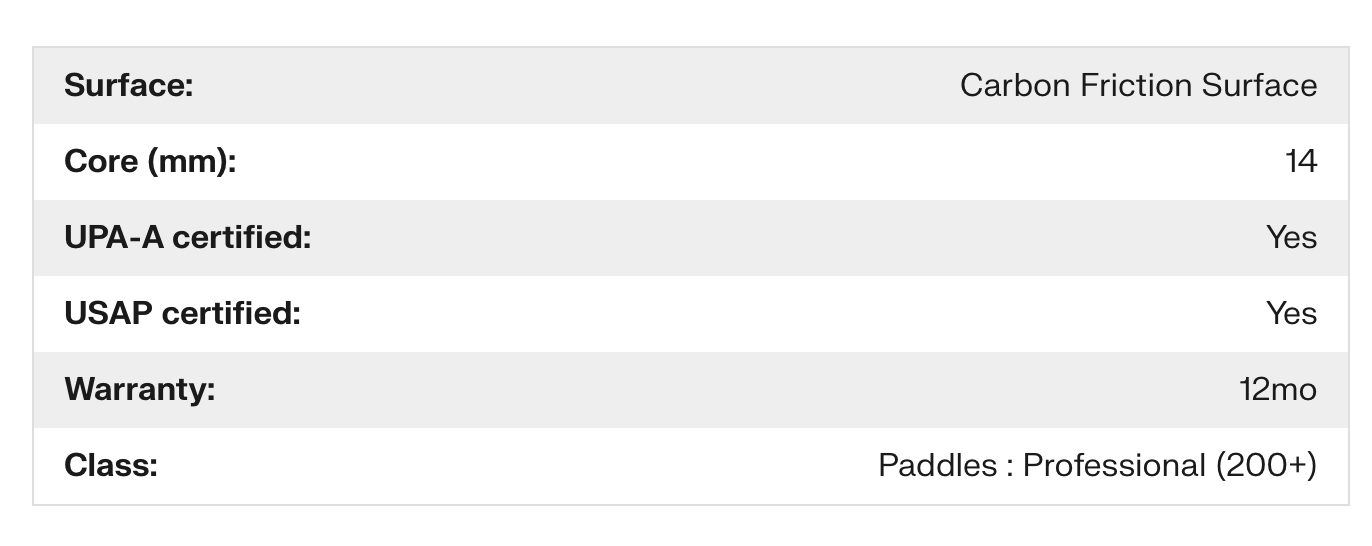 JOOLA Magnus 3S Dual 14mm Pickleball Paddle